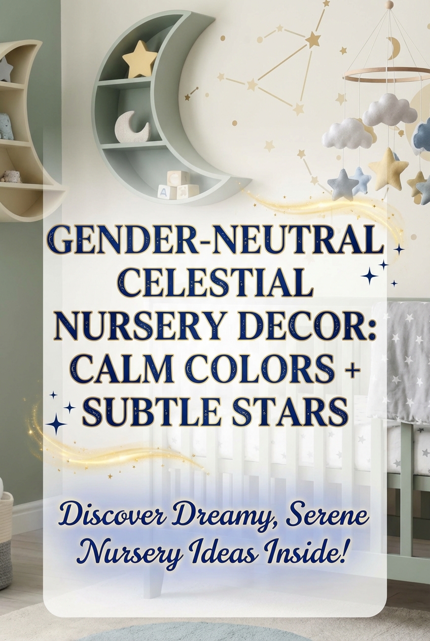 Gender-Neutral Celestial Nursery Decor: Calm Colors + Subtle Stars - photo 2