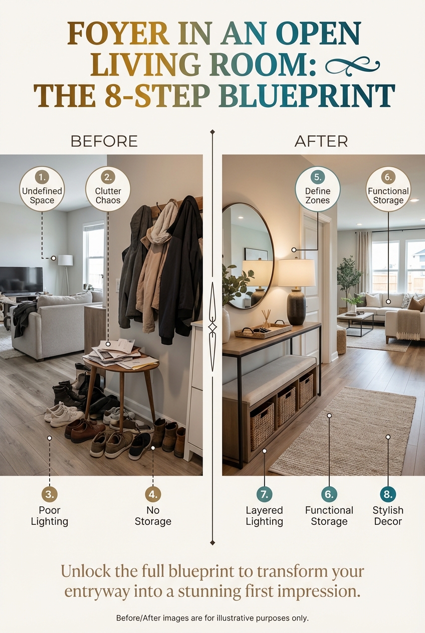 Foyer in an Open Living Room in: the 8 – Step Blueprint - photo 5